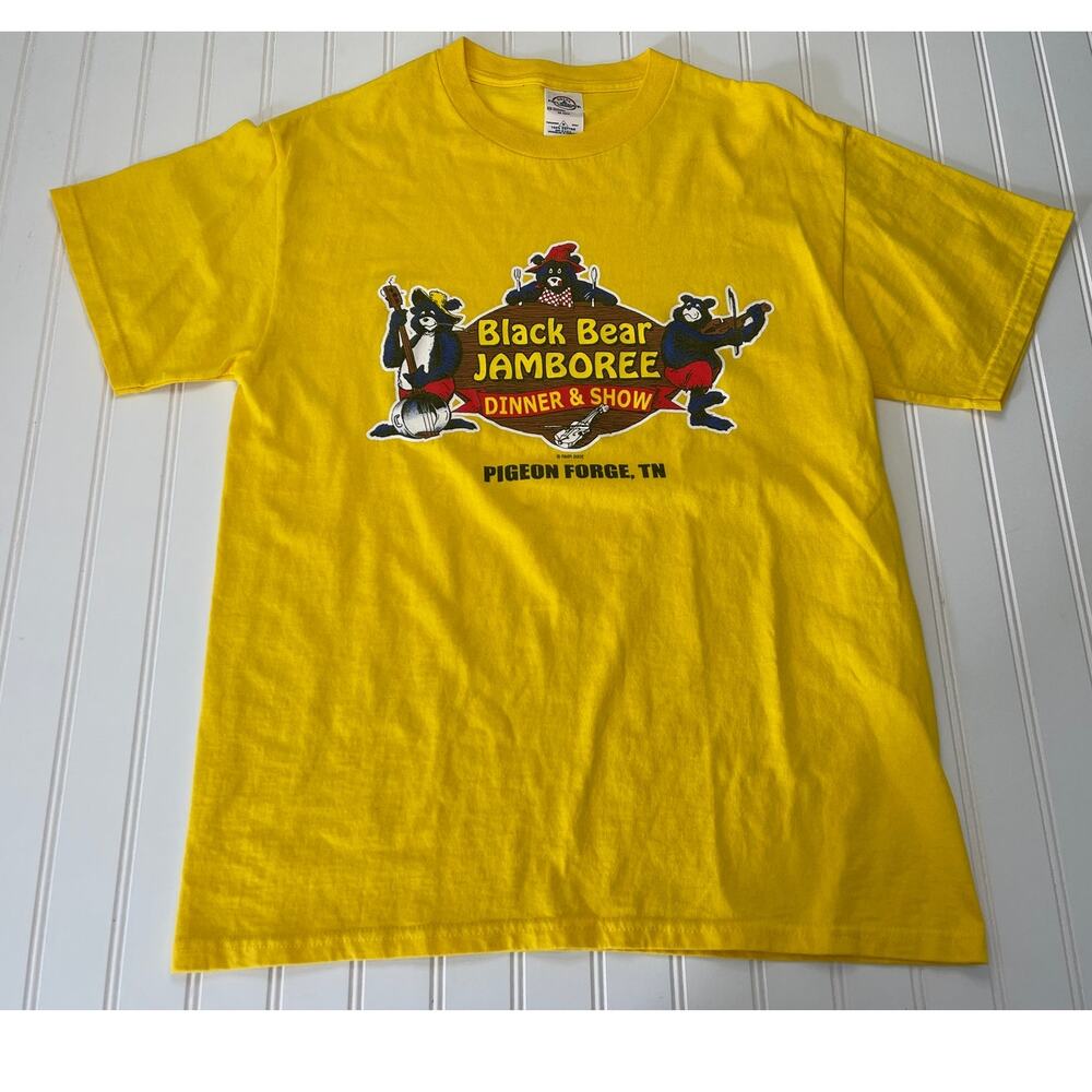 Vintage 2002 Black Bear Jamboree Dinner Show Pigeon Forge TN T Shirt Size Medium